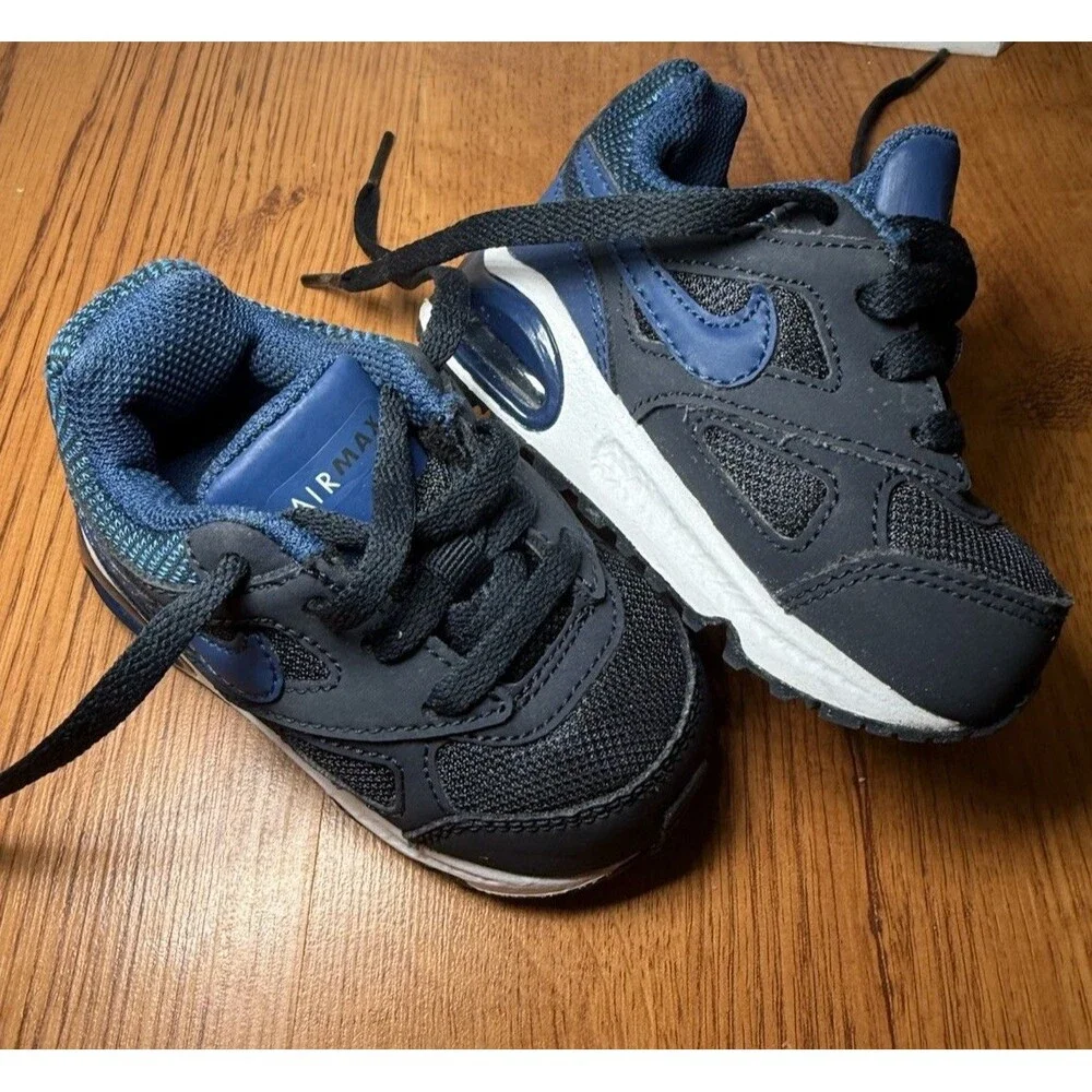 NIKE Air Max IVO(TD) 579997441 Infant‎ Baby Sz 4C Obsidian/Coastal Blue